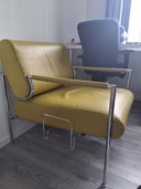 Poltrona Leolux Gazetta 184 verde mela 6200 in pelle Senso