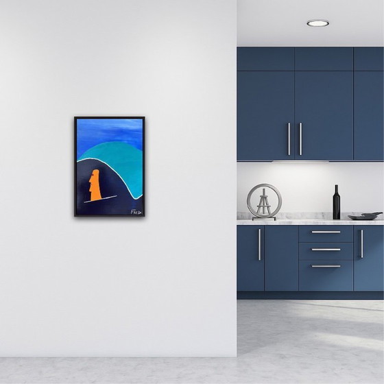 Image 1 of Acrylic on stretched canvas 55x38cm.