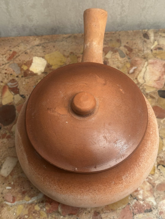 Image 1 of Poêlon vintage en terre cuite 