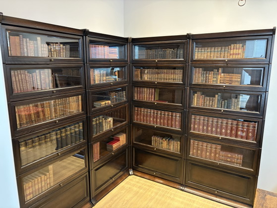 Corner Bookcase Model Globe Wernicke – Glass, Wood (photo 8 of 15)