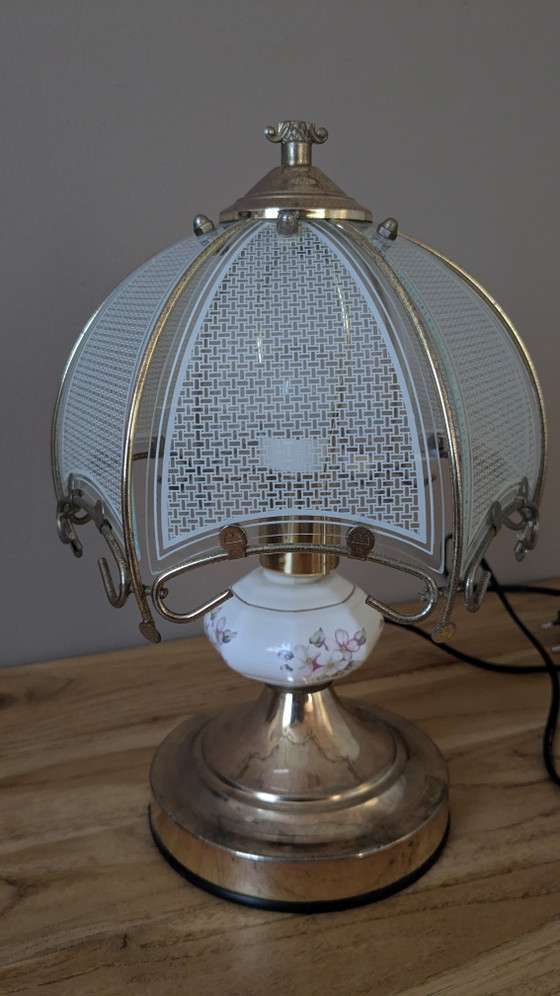 Image 1 of Hollywood Regency Touch Lamp 