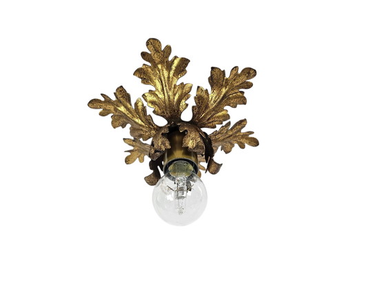 Image 1 of Studio Banci Firenze - Applikation - Deckenleuchte - Gold - Italien - 70er Jahre