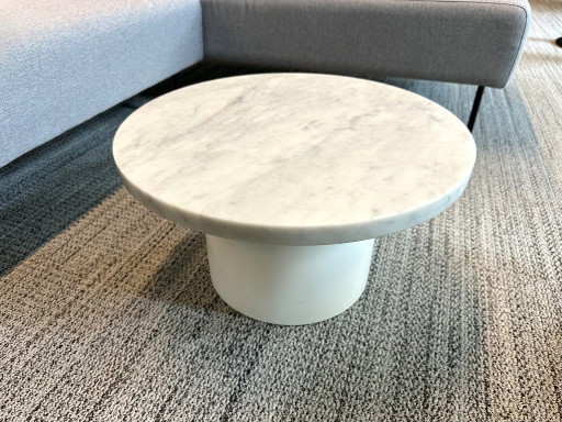 E15 CT09 Enoki Coffee Table Carrara Marble Philipp Mainzer – salontafels, Metal