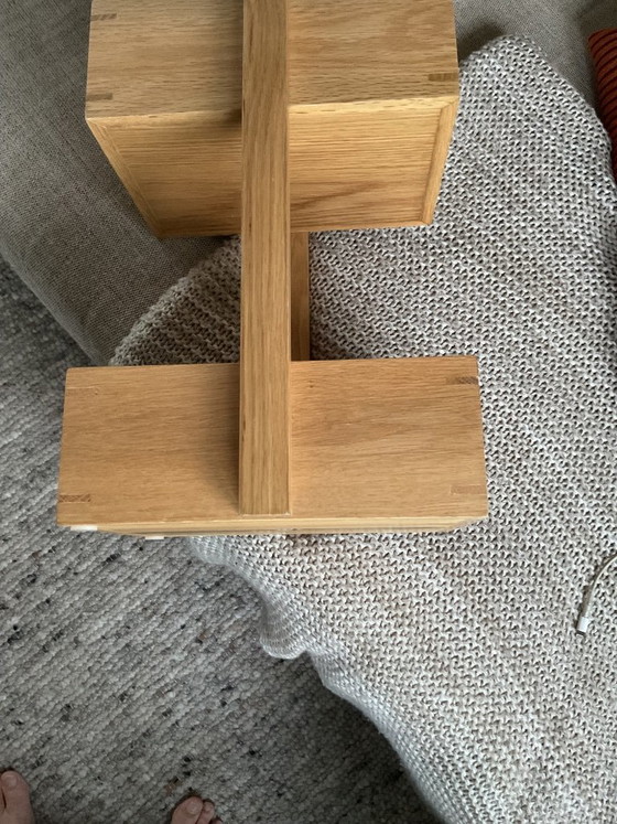 Wireworks Mezza Design Etagère in Oak Wood | Lincoln Rivers, Column, Brown (photo 4 of 5)