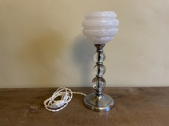 Image 1 of Jacques Adnet Table Lamp Schemerlamp Lamp Lamp France 1930s