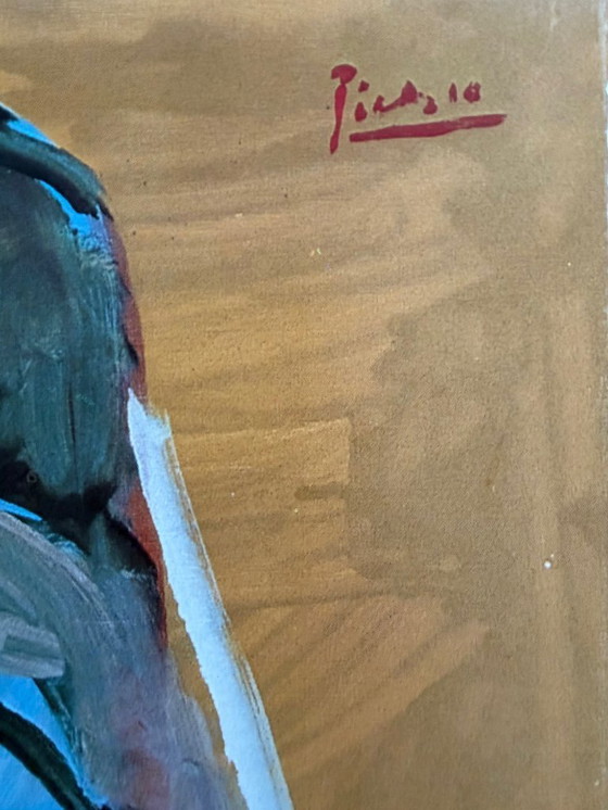 Image 1 of Pablo Picasso  (1881-1973), Femme accroupie 1969, copyright Pablo Picasso c/o Beeldrecht Amsterdam 1985, Printed in Holland