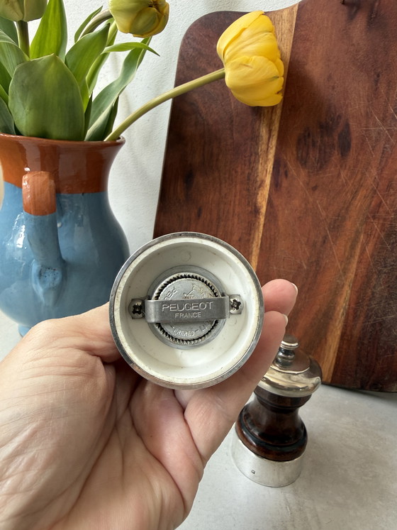 Image 1 of Juego de molinillos de sal y pimienta Peugeot Palace – plateado – modelo Z (10 cm)