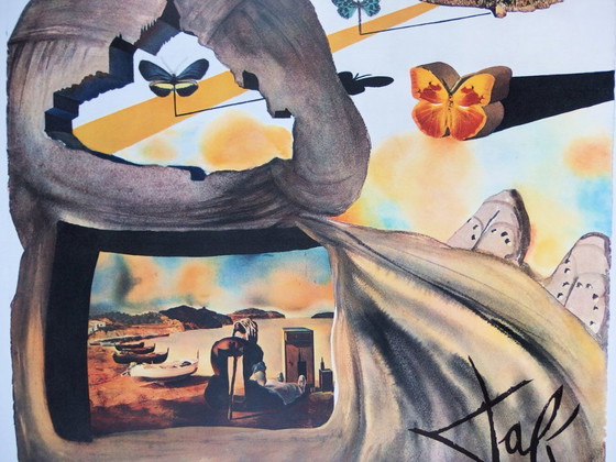 Salvador DALI : Normandie, SNCF (Suite Papillon), Lithographie Originale Signée (photo 3 of 5)
