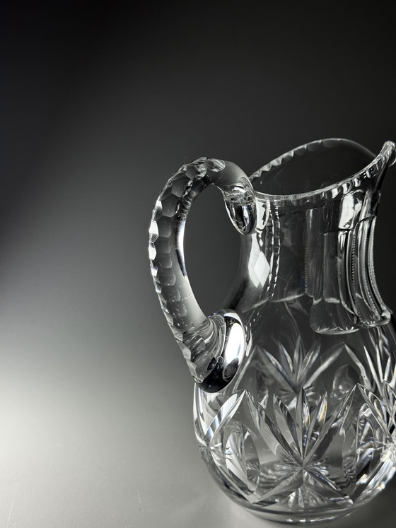 Image 1 of Val Saint Lambert - jaren 1900 - handgeslepen kristallen kan - 1 liter