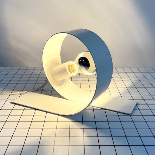 Witte lus tafellamp, jaren 80