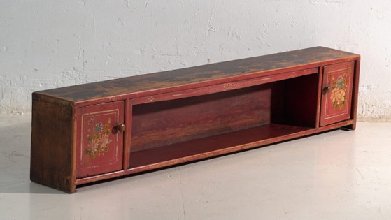 Antique low cabinet in elm wood – China, circa 1900 – Sideboard cabinet, Iron (photo 3 of 40)