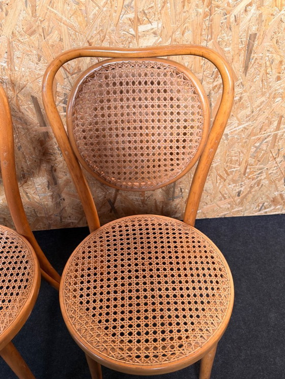 Image 1 of Thonet’ ZMP Radomsko Gebogen Houten Stoelen