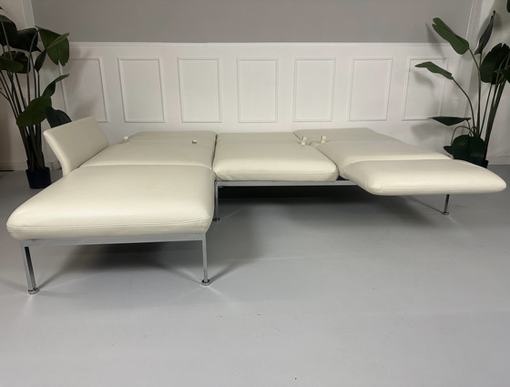 Image 1 of Brühl Roro Sofa Sleeping Function White Couch Leather