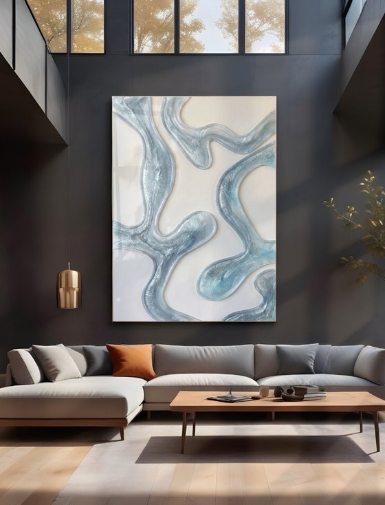 Image 1 of Acrylic Glass Artwork - 180x120 cm - Frozen Pearl Ice (Ori, 1983)