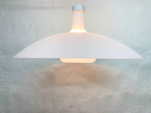 Large pendant light glass plastic design Rolf Krüger Staff 60s 70s Space Age