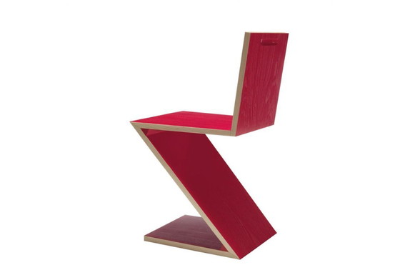 Image 1 of Chaise Zig Zag par Gerrit Rietveld pour Cassina