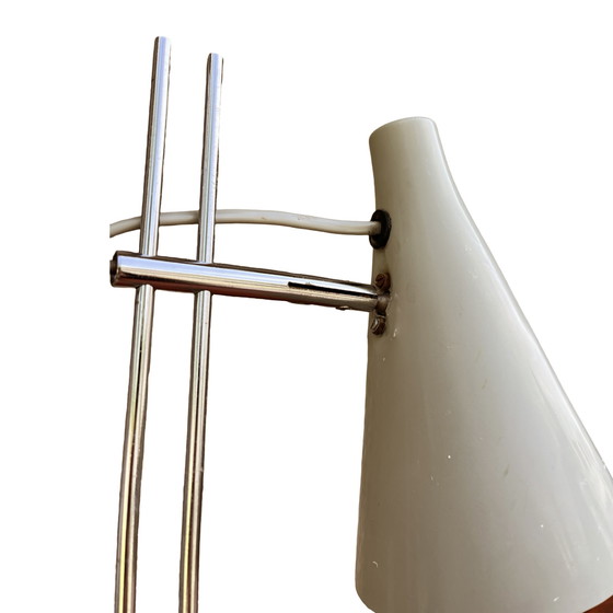 Image 1 of Graue Schreibtischlampe, entworfen von J. Hurka, Lidokov, Tschechoslowakei, 1960er Jahre