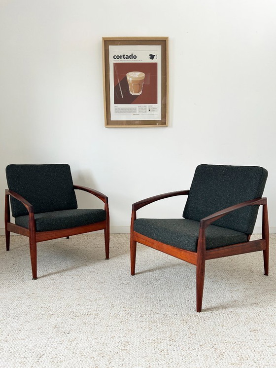 Image 1 of Pair of Kai Kristiansen Paperknife armchairs, 1950s