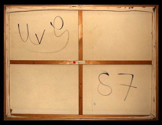 Image 1 of Inner Magic - Postmodern Art by Ursula von Gierke, Signed Mixed Media Artwork from 1987