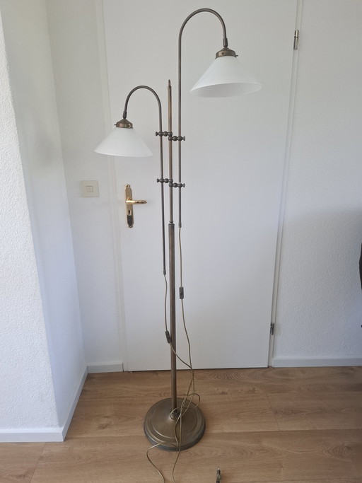 Copper notary floor lamp