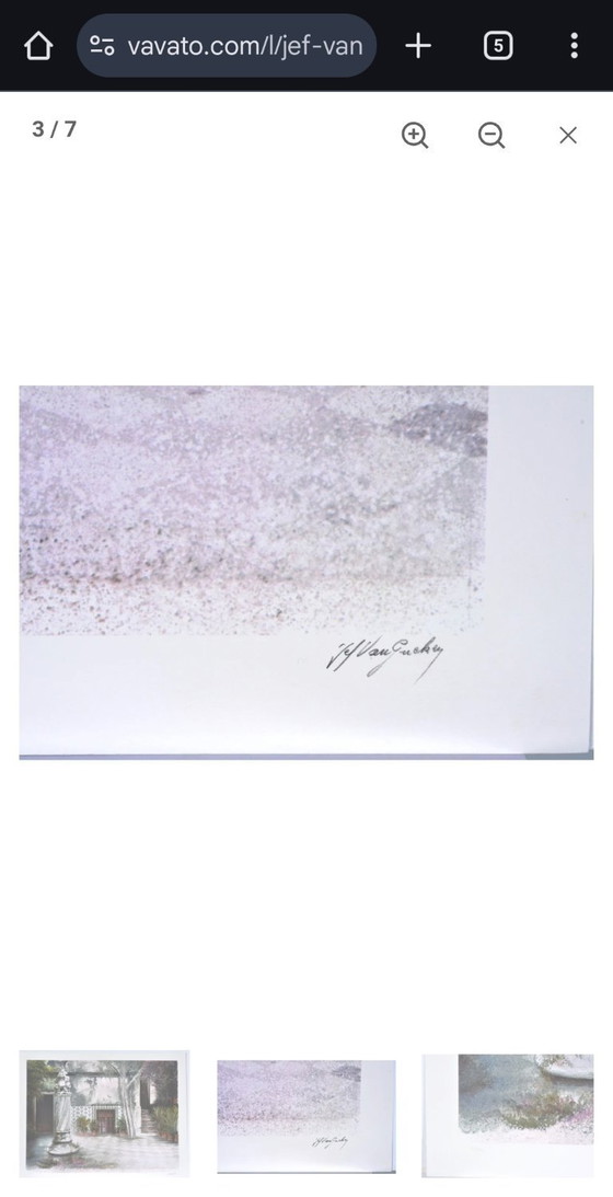 Image 1 of Jef Van Grieken - Sérigraphie couleur - Lot 1/130