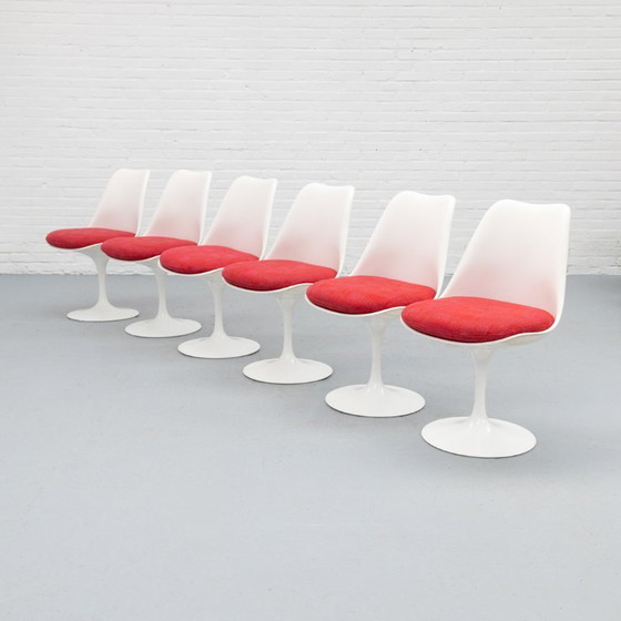 Image 1 of Set of 6 Tulip Chairs Eero Saarinen Knoll, 1979