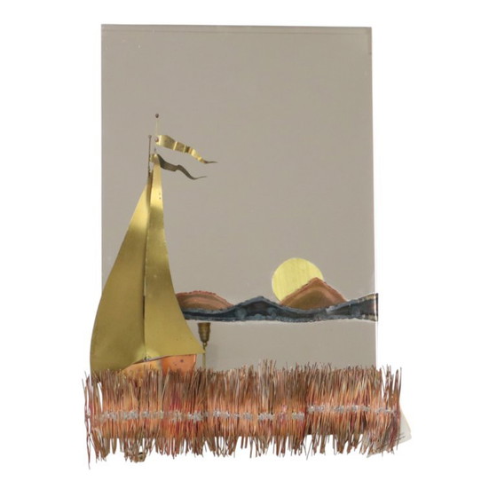 Specchio Design Barca in Rame e Ottone Daniel D’Haeseleer – Sculture, Copper, Brass (photo 2 of 22)