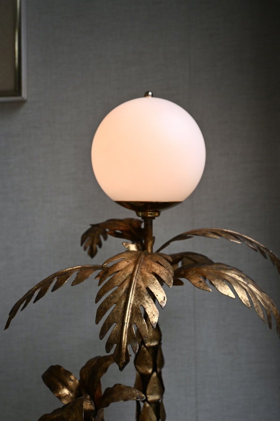 Image 1 of Hollywood Regency Table Lamp Palm Tree Hans Kögl