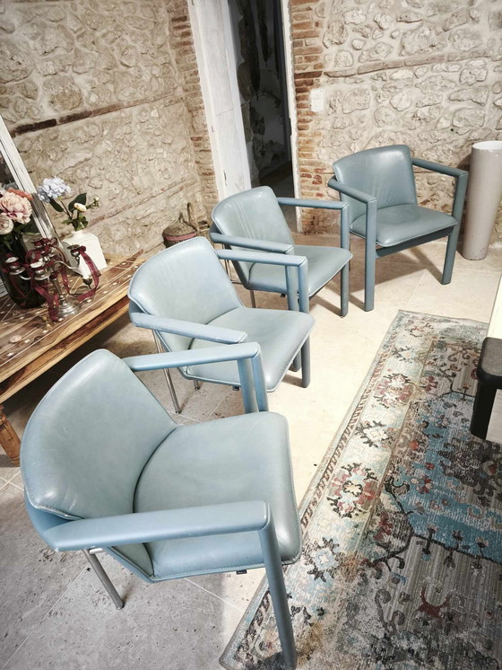 Image 1 of 4 Fauteuils Leolux "Cachucha" - Design postmoderne par Hugo de Ruiter (1990)