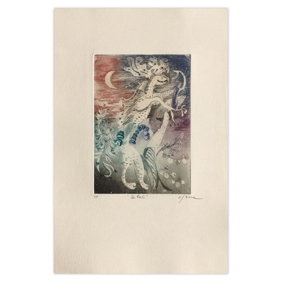 Image 1 of Osanne Le Ravi signierte Carborundum-Radierung 1990