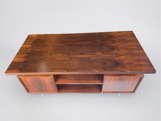 Image 1 of Vintage freestanding rosewood desk, 1960s
