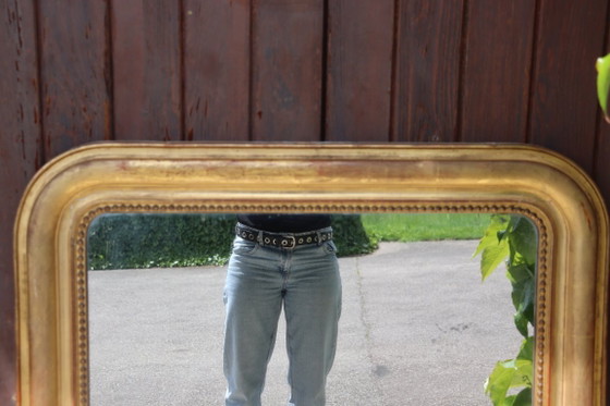 Image 1 of Louis Philippe era mirror, gilded