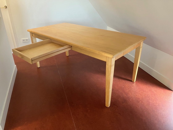 Image 1 of Solid Maple Dining Table 180 x 90 - Handmade - Very Neat Condition