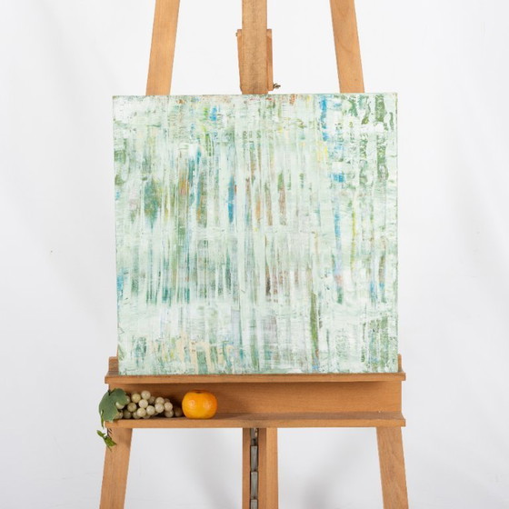 Image 1 of Helen Nieuwendijk (1946) - Structuur van een lichte macht - 2012 - Acryl op paneel - 50 x 50 cm