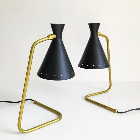 Image 1 of Pair of Cocottes 50's design lamps