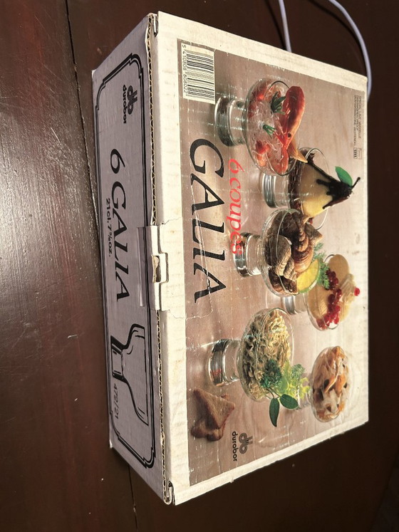 "Durobor Galia" 21cl Coupes In Original Box – Crockery, Glass (photo 3 of 5)