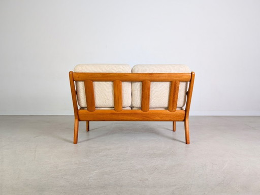Zweisitzer Sofa Couch France & Søn Ole Wanscher Senator teak