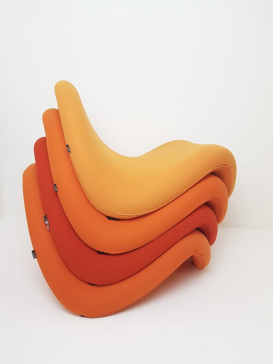 4 Artifort Tongue Fauteuils Pierre Paulin Model F577 – Textile, Vintage (photo 4 of 15)