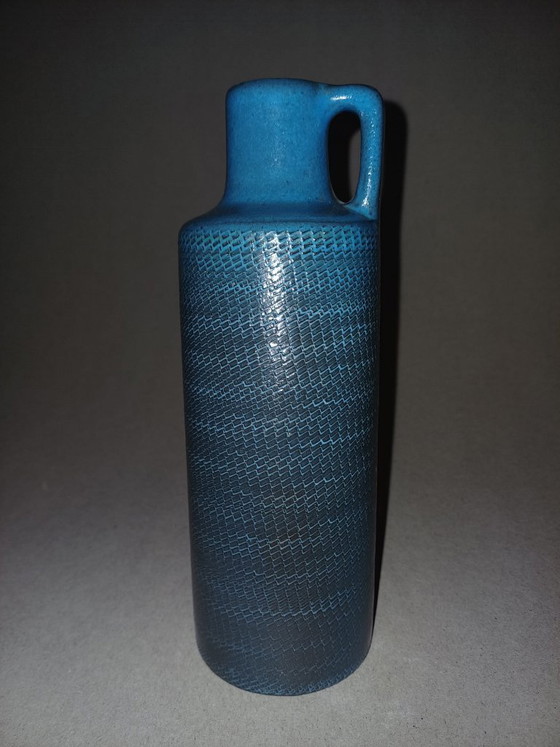 Skandinavische Keramikvase von Ingrid Atterberg, Upsala Ekeby, Serie „Bris“, 20 cm – Vasen, Ceramic (photo 9 of 12)
