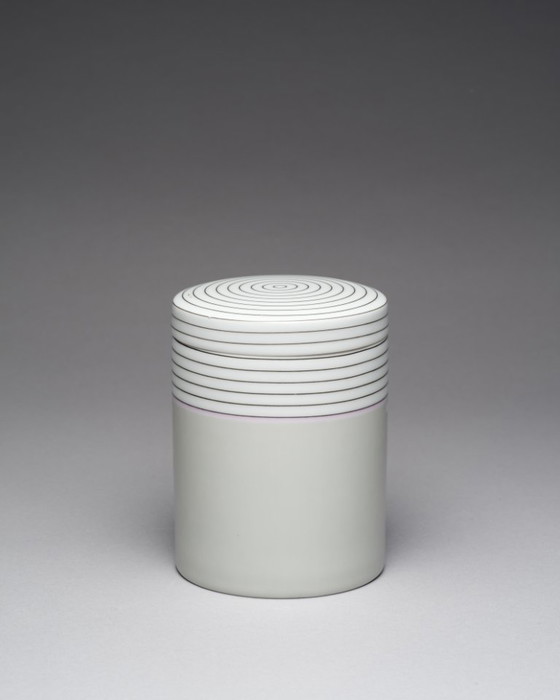 Image 1 of Rosenthal Yang (Sharon Yodjaja) ZigZag Lid-Box Porcelain Geometric & Postmodern