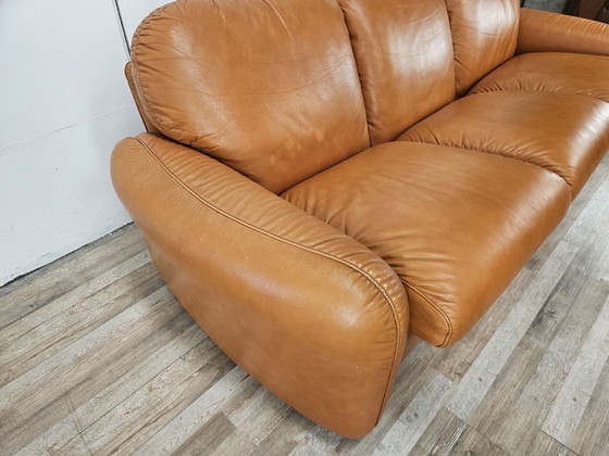 Divano letto a tre posti "Piumotto" di Arrigo Arrigoni per Busnelli, 1970 – Divani 3 posti, Pelle (photo 3 of 22)