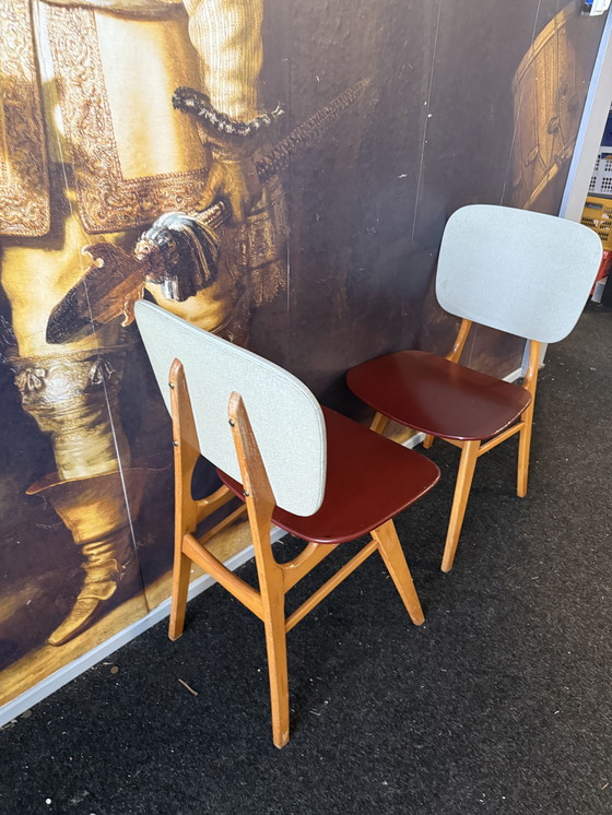 Image 1 of Dining room chairs vintage 60s 2 pieces