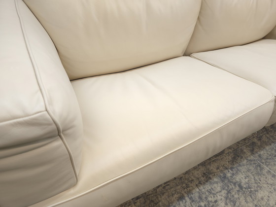 Image 1 of Poltrona Frau Twice driezits designbank, leren bank, sofa