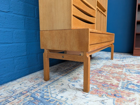 Image 1 of Libreria vintage in rovere / mobile porta dischi, Marian Grabinski per IKEA, anni '60