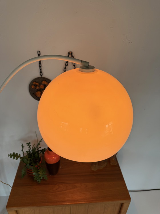 Vintage Adjustable Arc Lamp, Solken Leuchten '70 – Floor lights, Plastic, Metal (photo 9 of 12)