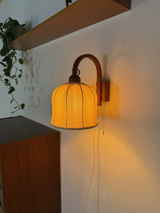 Vintage teak wall lamp, Domus '70