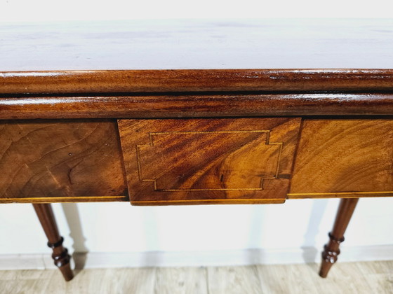 Antieke Kaarttafel in Mahonie, 19e eeuw – Bijzettafels (photo 13 of 19)