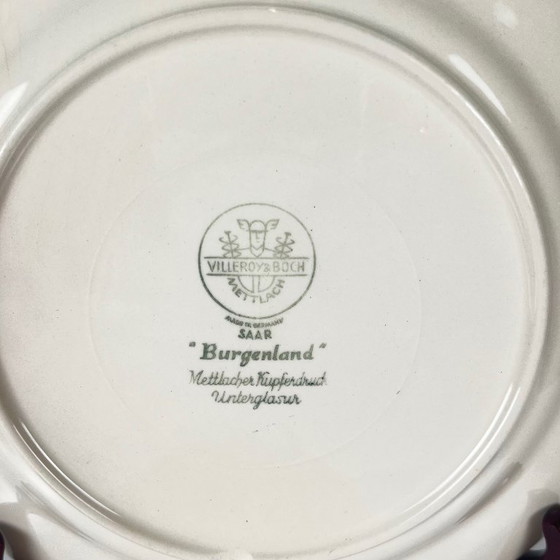 Image 1 of Set of 2 Villeroy & Boch "Burgenland" dessert plates, blue