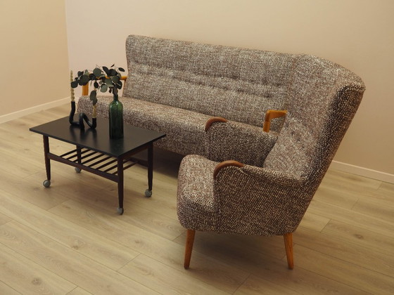 Image 1 of Beuken bank, Deens design, jaren 60, fabrikant: Fritz Hansen