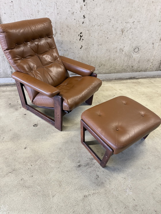 Image 1 of Set/2 Sillones Coja Culemborg Coñac Años 70